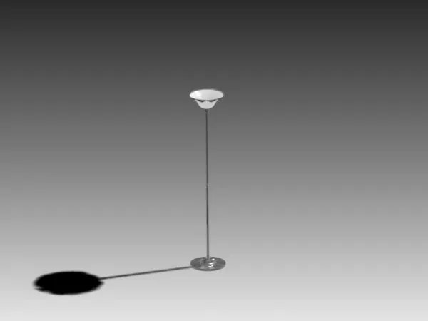 Silver Floor Lamp 3d model Silver Floor Lamp 3d model