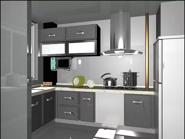 Set Of Kitchen Utensil Spoons With Hanger 3d model