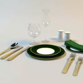 Kitchen Silverware Cutlery 3d model