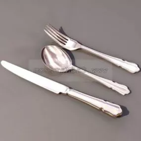 Kitchen Silverware Cutlery 3d model