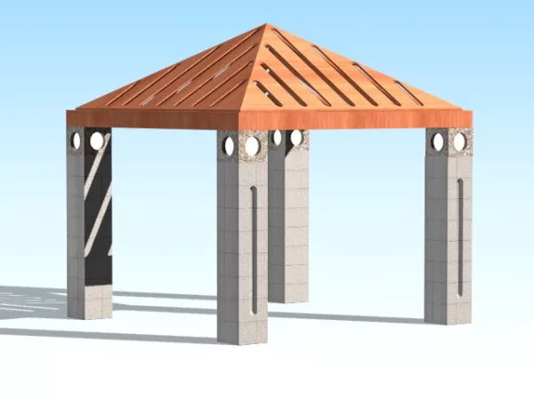 Simple Gazebo Pavilion 3d model Simple Gazebo Pavilion 3d model