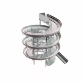 Playground Helter Skelter Spiral Slide 3d model