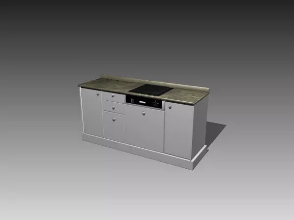 Simple Kitchen Lower Cabinet 3d model Simple Kitchen Lower Cabinet 3d model