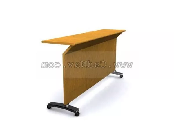 Wood Reception Desk 3d model Wood Reception Desk 3d model