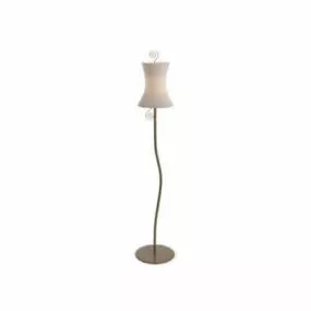 Simple Wood Interior Floor Lamp 3d model