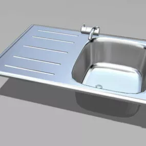 Kitchen Single Bowl Sink 3d model