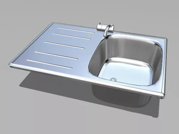 Stone Sink, Polished Stone 3d model
