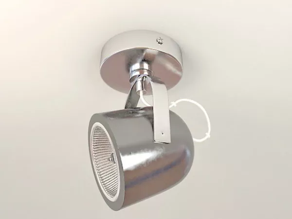 Studio Single Ceiling Mounted Spotlight 3d model Studio Single Ceiling Mounted Spotlight 3d model