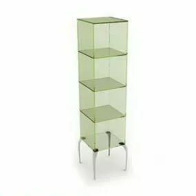 Exhibition Single Glass Display Cabinet 3d model