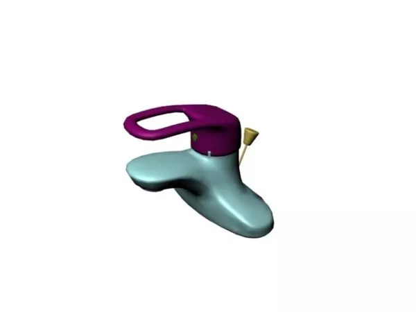 Home Single Basin Faucet 3d model Home Single Basin Faucet 3d model