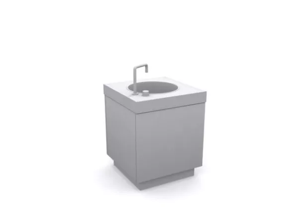 Single Bowl Kitchen Cabinet Sink 3d model Single Bowl Kitchen Cabinet Sink 3d model