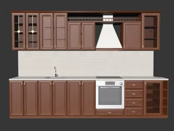 Single Kitchen 3d model Single Kitchen 3d model