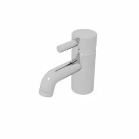 Single Handle Inox Basin Faucet 3d model