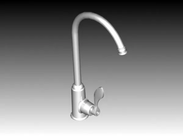 Kitchen Single Handle Faucet 3d model Kitchen Single Handle Faucet 3d model
