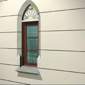 Building Window Decorative Lintel 3d model