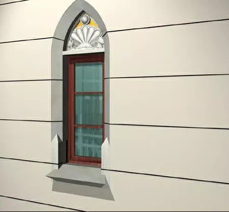 Window Colonial Grille 3d model