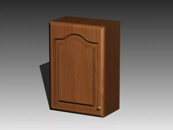 Single Wooden Kitchen Cabinet 3d model Single Wooden Kitchen Cabinet 3d model