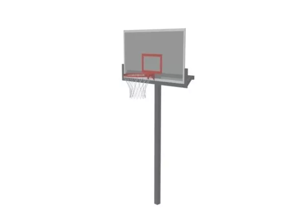 Basketball Stand Pole 3d model Basketball Stand Pole 3d model