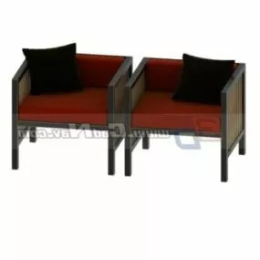 Furniture Single Seater Sofa Chairs 3d model