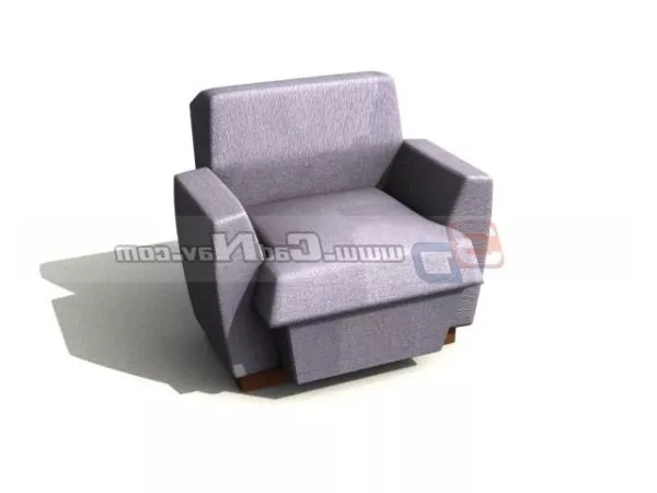 Furniture Single Sofa Cum Bed 3d model Furniture Single Sofa Cum Bed 3d model