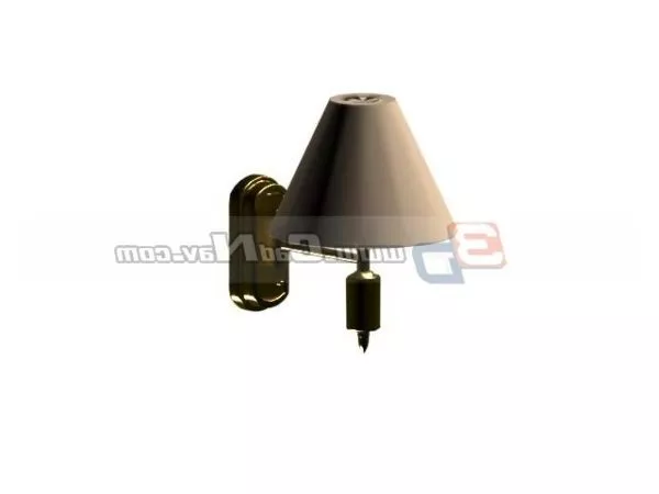 Single Antique Wall Light 3d model Single Antique Wall Light 3d model