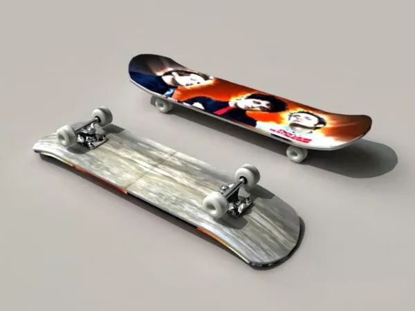 Beginner Simple Skateboard 3d model