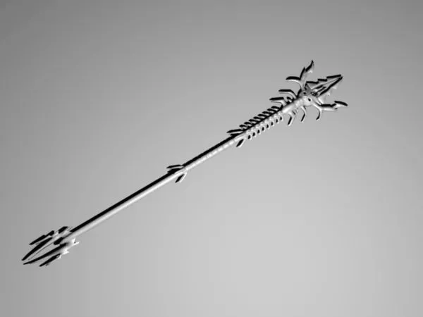 Skull Staff Sword 3d model Skull Staff Sword 3d model