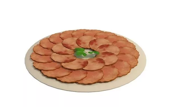 Sliced Ham Food 3d model Sliced Ham Food 3d model