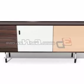 Sliding Door Side Board Table 3d model
