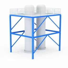 Sliding Frame Silo 3d model