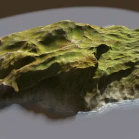 Small Barren Island Scene 3d model