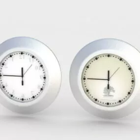 Bedroom Small Desk Clocks 3d model