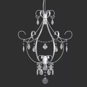 Small Living Room Chandelier 3d model
