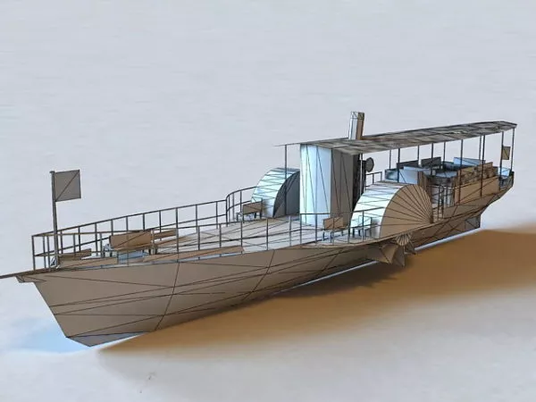 Inflatable Boat 3d model