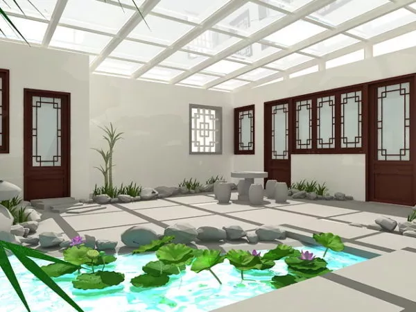 Tiles Roof Clay Material 3d model