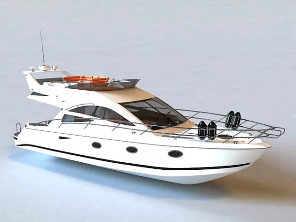 Modern Small Yacht 3d model