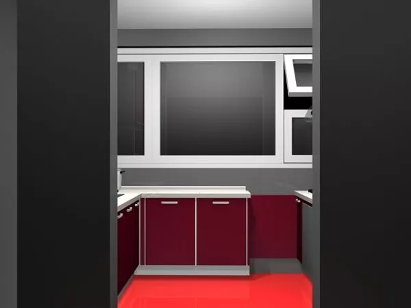 Modern Apartment With Small Kitchen Design 3d model Modern Apartment With Small Kitchen Design 3d model