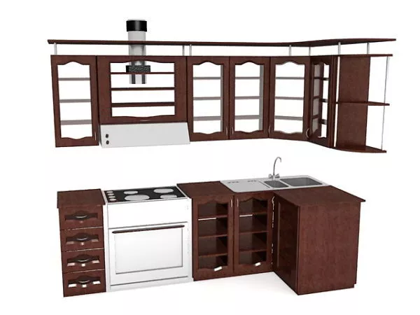 Art Sink With Leg 3d model