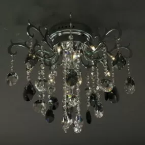 Luxury Small Crystal Chandelier 3d model