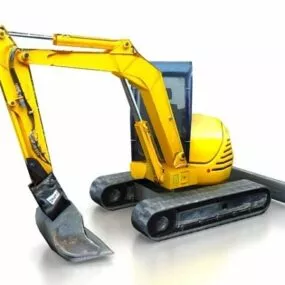 Construction Small Excavator 3d model