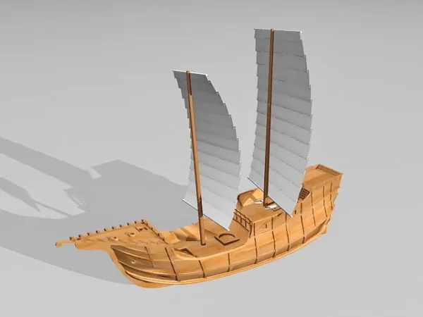 Watercraft Small Sailing Ship 3d model Watercraft Small Sailing Ship 3d model