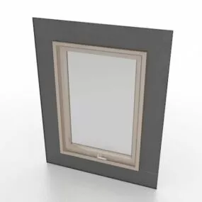 Small Aluminum Window 3d model