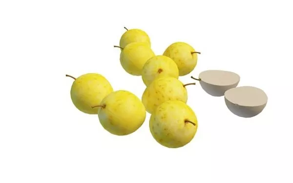 Red Pepper Fruit In Crate 3d model