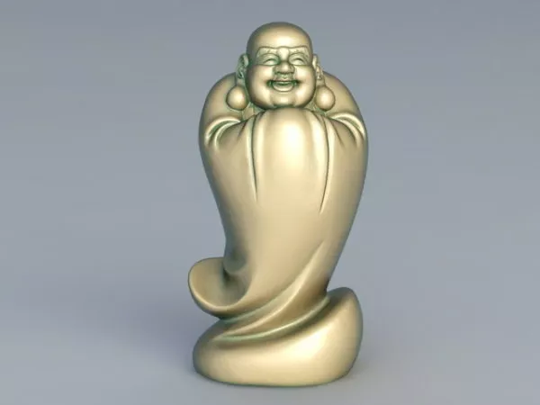 Buddha Bust Statue 3d model