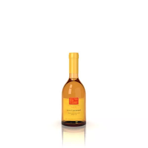 Glass Bottle With Wooden Cap 3d model