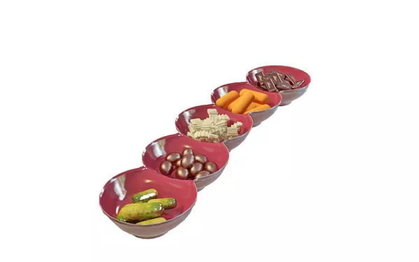 Food Fruit Snacks Platter 3d model Food Fruit Snacks Platter 3d model