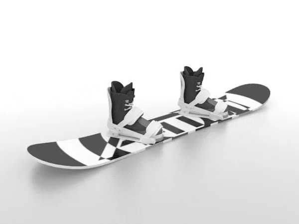 Snowboard Bindings Sport 3d model Snowboard Bindings Sport 3d model