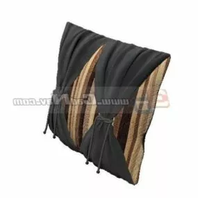 Modern Sofa Fabric Cushions Pillow 3d model