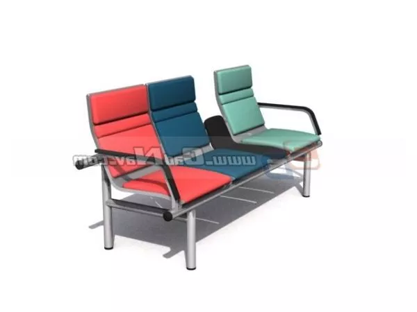Soft Cushion Waiting Chair 3d model Soft Cushion Waiting Chair 3d model