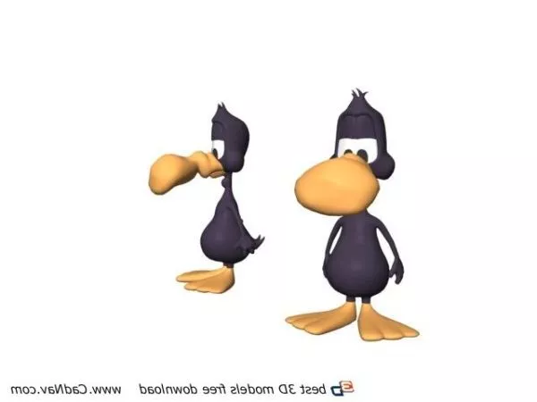 Soft Cartoon Duck Toy 3d model Soft Cartoon Duck Toy 3d model
